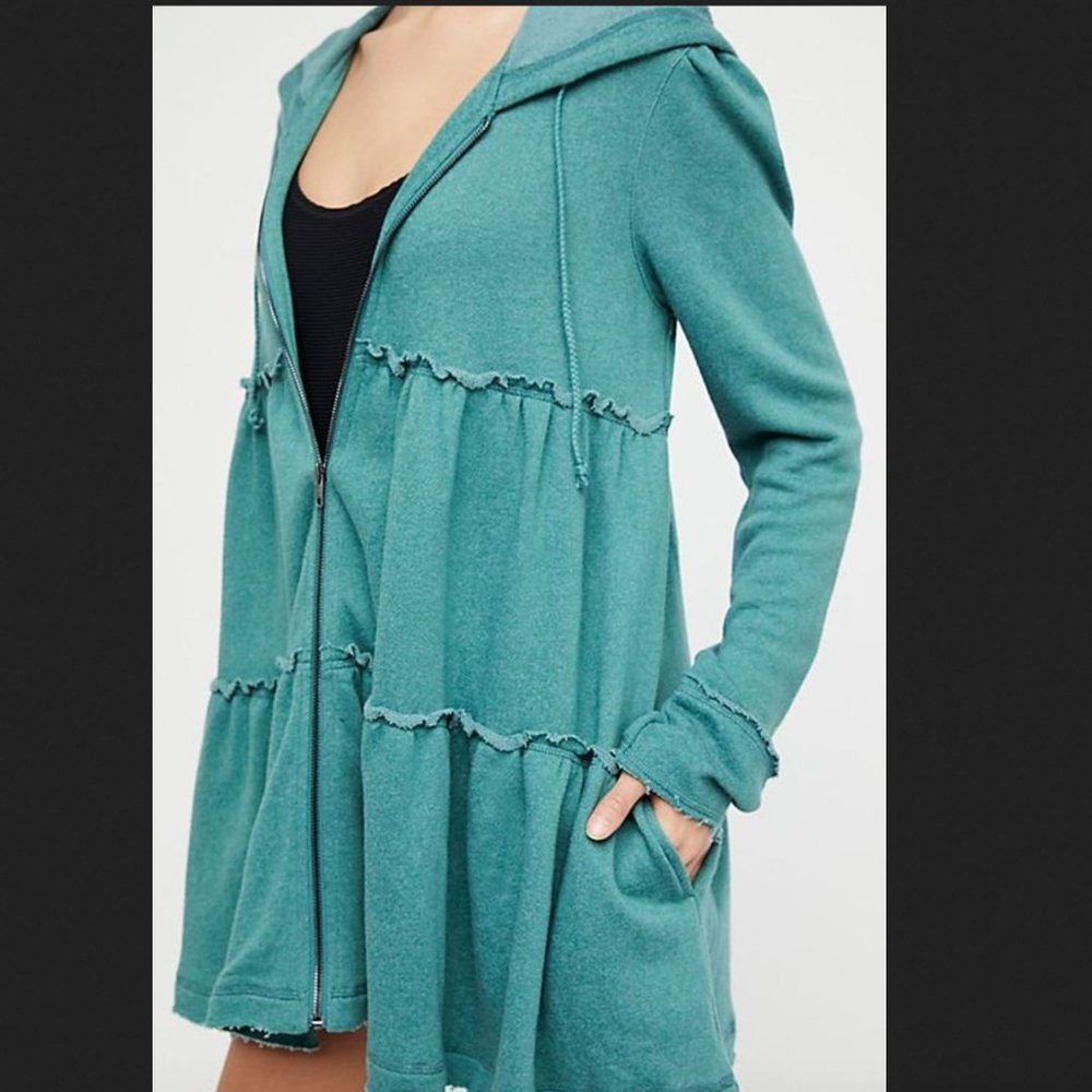FP Tiered Trapeze Zip Sweatshirt